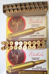 Weatherby .240 W.M. Weatherby Magnum Unprimed Brass 2 Boxes Total 40pcs. NEW IN BOX - 3 of 6