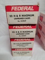 4 Boxes 50 Federal 32 H&R Magnum Umprimed Cases 200pcs - 1 of 3