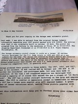 Savage 1907 32 cal auto/w letter - 4 of 9