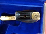 WALTHER / INTERARMS PPK/S .380 FACTORY ENGRAVED 24K GOLD *****NEW IN GENUINE LEATHER CASE***** - 8 of 14