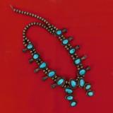 Gorgeous Navajo Squash Blossom Necklace - 1 of 14