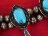 Gorgeous Navajo Squash Blossom Necklace - 10 of 14