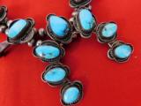 Gorgeous Navajo Squash Blossom Necklace - 2 of 14