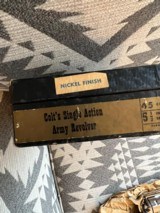 Colt SAA Second Gen 5 1/2” bbl Nickel Mint - 3 of 14