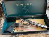 Colt SAA Second Gen 5 1/2” bbl Nickel Mint - 1 of 14