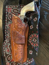 Colt 1st Gen .45 Colt Long 7 1/2”bbl Nickel: Engraved by D.W. Harris - 12 of 13