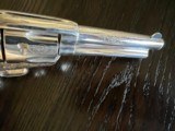 2nd Gen Colt SAA .45 Factory Engraved Nickel - 4 of 7