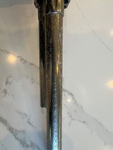 Colt 1st Gen SAA .45 Cal Engraved Nickel Gun - 7 of 13