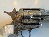 Colt 1st Gen SAA .45 Cal Engraved Nickel Gun - 11 of 13