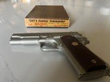 Very Rare Colt Combat Commander .45 Satin Nickel. NIB - 5 of 5