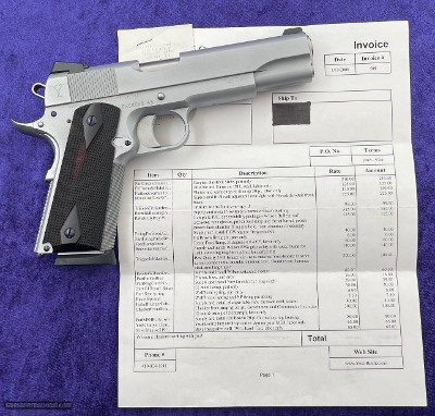 Yost Custom 1911 PACKERS 45 Yost Bontiz 2006 Build HARD CHROME