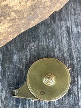 fine original English brass percussion cap dispenser - 2 of 4