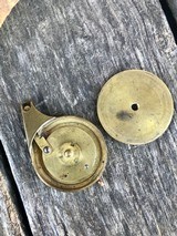 fine original English brass percussion cap dispenser - 3 of 4