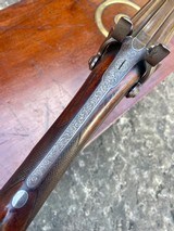 EARLY 1820S 14 BORE DOUBLE PERCUSSION BACK ACTION LOCK SPORTING GUN BY JOSEPH LANG - 5 of 14