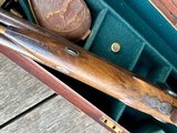 Cased WESTLEY RICHARDS 15 Bore Double Percussion Sporting Gun with RARE 26” Factory Barrels and Accessories - 12 of 14
