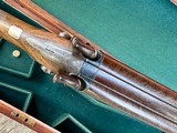 Cased WESTLEY RICHARDS 15 Bore Double Percussion Sporting Gun with RARE 26” Factory Barrels and Accessories - 4 of 14