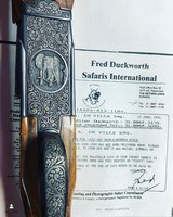 Harold Wolf Double Rifle-- Two Barrels-- .460 Weatherby & .416 Rigby - 13 of 15