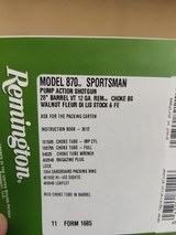 NIB Remington 870 12ga Sportsman Fleur de Lis - 1 of 5