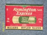 REMINGTON Express 16 gauge slugs, 2 + 9/16" long - 1 of 3