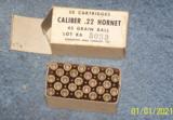 .22 HORNET military ammo, by Remington, 50 rounds - 1 of 2