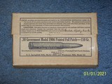 WINCHESTER 30 Government model 1906, unopened box, .30-06 ammo - 1 of 2