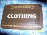 BROWNING clothing sign, 1980's era - 1 of 2