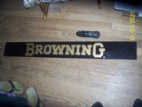 BROWNING plastic sign, made before Buckmark era - 2 of 2