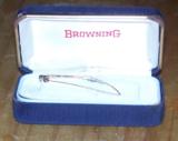 BROWNING tie clip, fly fishing rod, from 1960's - 2 of 3