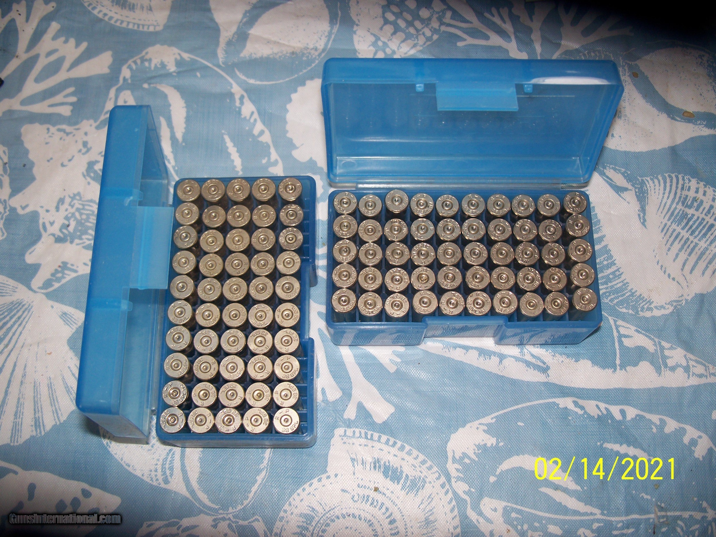 38 Special Once Fired Nickel Plated Brass Cases By Remington - Peters