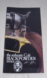 COLT pocket catalog, Blackpowder Series, dated 1978 - 1 of 2
