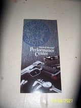 TWO S&W pamphlets, Accessories, and Performance Center - 1 of 5