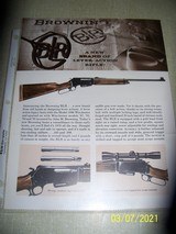 BROWNING tri fold, 1970 introduction of the
BLR - 1 of 2