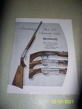 BROWNING advertisement introducing the .22 Automatic Rifles - 1 of 3