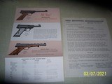 BROWNING quad fold ad, "ALL NEW ! .22 Automatic Pistols" - 2 of 2