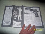COLT Gold Cup National Match owner's manual - 1 of 2