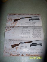 BROWNING trifold ad for A5 shotgun & Superposed, 1948 - 2 of 2