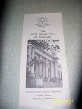 The "Colt Collection of Firearms" pamphlet - 1 of 1