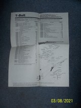 BROWNING T Bolt manual, with envelope & parts sheet - 2 of 2