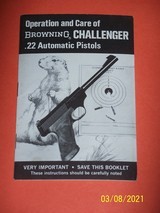 Browning manual for Challenger 22 pistol - 1 of 1