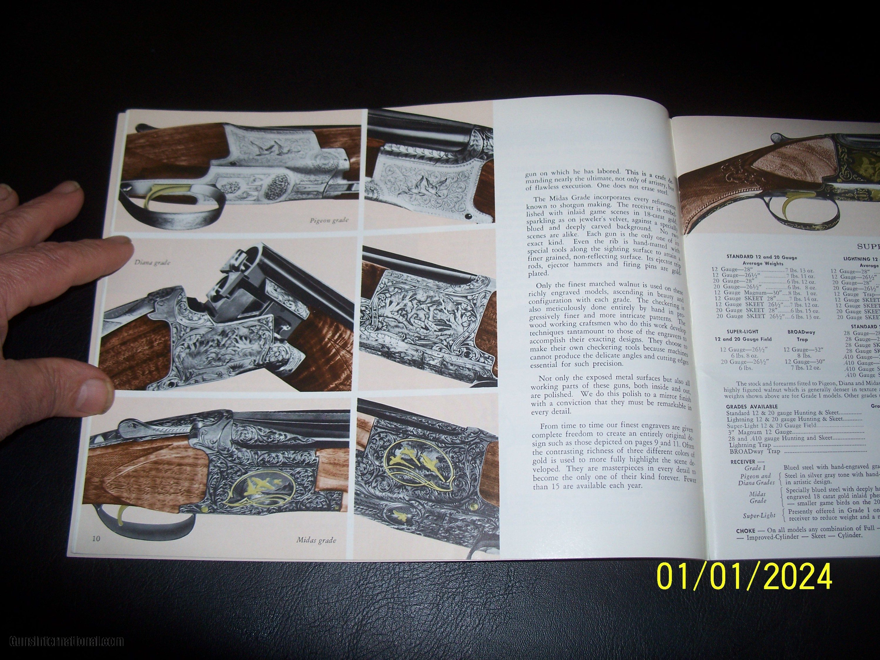 BROWNING 1968 full size catalog and price list