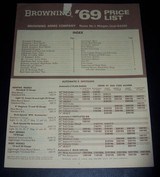 BROWNING full size color catalog 1969 - 5 of 5