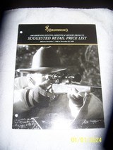 BROWNING
1990 full size price list - 2 of 7
