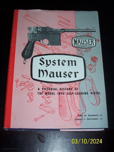 SYSTEM MAUSER book, Broomhandle pistol model 1896