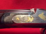 Pair of Perazzi SCO/O 20 gauge extra barrels-fully egraved, gold inlays-fitted case. - 2 of 14