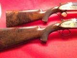 Pair of Perazzi SCO/O 20 gauge extra barrels-fully egraved, gold inlays-fitted case. - 5 of 14