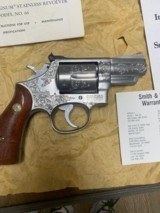 Smith & Wesson Model 66-1 Factory Class B Engraving .357 Mag - 2 of 5