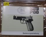 Original Factory Walther P88 Manual NOT a reproduction - 1 of 8