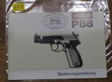 Original Factory Walther P88 Manual NOT a reproduction - 1 of 8