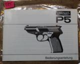 Original Factory Walther P5 Manual NOT a reproduction - 1 of 8