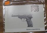 Original Factory Walther P38 Manual NOT a reproduction - 1 of 8